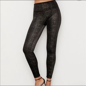 Spanx leggings black / gold size M